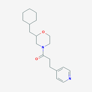 molecular formula C19H28N2O2 B6082110 2-(cyclohexylmethyl)-4-[3-(4-pyridinyl)propanoyl]morpholine 