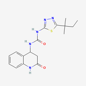 N-[5-(1,1-dimethylpropyl)-1,3,4-thiadiazol-2-yl]-N'-(2-oxo-1,2,3,4-tetrahydroquinolin-4-yl)urea