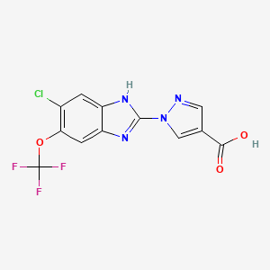 molecular formula C12H6ClF3N4O3 B608221 Jnj-42041935 CAS No. 1193383-09-3