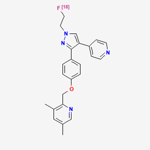 molecular formula C24H2318FN4O B608225 Unii-7M9OY6030X CAS No. 1301167-89-4