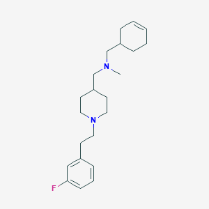 molecular formula C22H33FN2 B6082281 (3-cyclohexen-1-ylmethyl)({1-[2-(3-fluorophenyl)ethyl]-4-piperidinyl}methyl)methylamine 