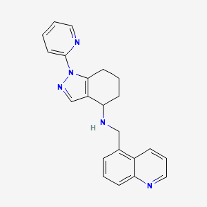 1-(2-pyridinyl)-N-(5-quinolinylmethyl)-4,5,6,7-tetrahydro-1H-indazol-4-amine