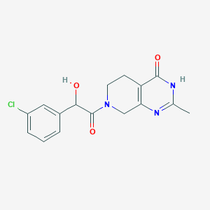 7-[(3-chlorophenyl)(hydroxy)acetyl]-2-methyl-5,6,7,8-tetrahydropyrido[3,4-d]pyrimidin-4(3H)-one