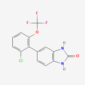 6-[2-chloro-6-(trifluoromethoxy)phenyl]-1H-benzimidazol-2-ol