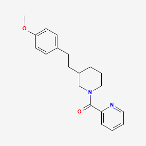 molecular formula C20H24N2O2 B6082392 2-({3-[2-(4-methoxyphenyl)ethyl]-1-piperidinyl}carbonyl)pyridine 