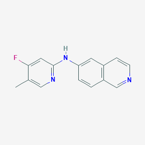 molecular formula C15H12FN3 B608241 N-(4-fluoro-5-methylpyridin-2-yl)isoquinolin-6-amine CAS No. 2173357-28-1