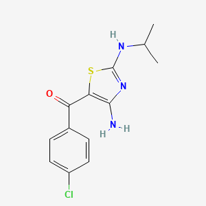 [4-amino-2-(isopropylamino)-1,3-thiazol-5-yl](4-chlorophenyl)methanone