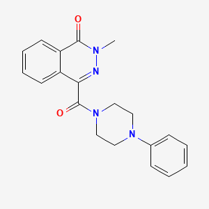molecular formula C20H20N4O2 B6082470 2-methyl-4-[(4-phenyl-1-piperazinyl)carbonyl]-1(2H)-phthalazinone 