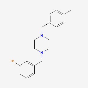 molecular formula C19H23BrN2 B6082490 1-(3-bromobenzyl)-4-(4-methylbenzyl)piperazine 