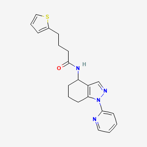 molecular formula C20H22N4OS B6082594 N-[1-(2-pyridinyl)-4,5,6,7-tetrahydro-1H-indazol-4-yl]-4-(2-thienyl)butanamide 