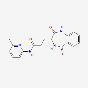 3-(2,5-dioxo-2,3,4,5-tetrahydro-1H-1,4-benzodiazepin-3-yl)-N-(6-methyl-2-pyridinyl)propanamide