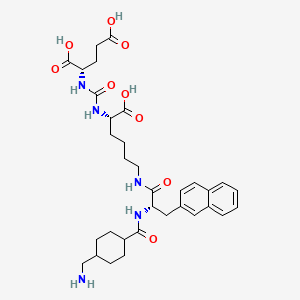 molecular formula C33H45N5O9 B608263 Vipivotide tetraxetan Linker CAS No. 1703768-74-4