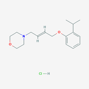 molecular formula C17H26ClNO2 B6082717 4-[4-(2-isopropylphenoxy)but-2-en-1-yl]morpholine hydrochloride 