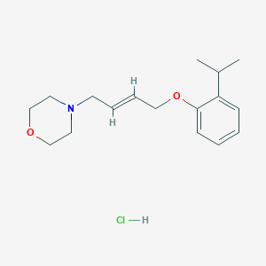 4-[(E)-4-(2-propan-2-ylphenoxy)but-2-enyl]morpholine;hydrochloride