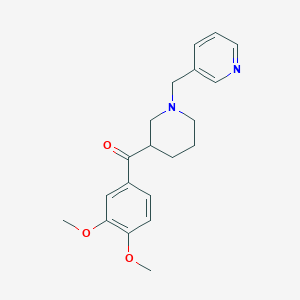 molecular formula C20H24N2O3 B6082720 (3,4-dimethoxyphenyl)[1-(3-pyridinylmethyl)-3-piperidinyl]methanone 