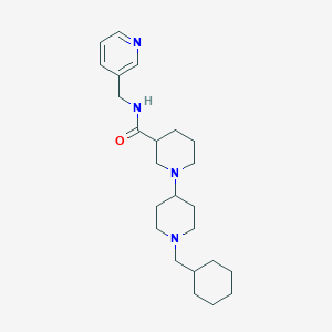 molecular formula C24H38N4O B6082731 1'-(cyclohexylmethyl)-N-(3-pyridinylmethyl)-1,4'-bipiperidine-3-carboxamide 