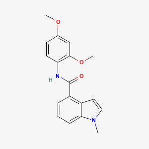 molecular formula C18H18N2O3 B6082762 N-(2,4-dimethoxyphenyl)-1-methyl-1H-indole-4-carboxamide 