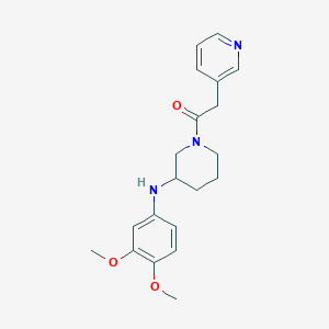 molecular formula C20H25N3O3 B6082764 N-(3,4-dimethoxyphenyl)-1-(3-pyridinylacetyl)-3-piperidinamine 