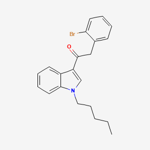 molecular formula C21H22BrNO B608280 2-(2-bromophenyl)-1-(1-pentyl-1H-indol-3-yl)ethanone CAS No. 864445-60-3