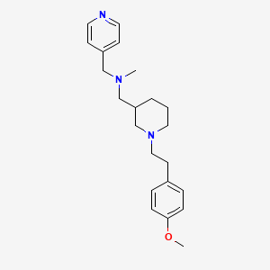 molecular formula C22H31N3O B6082827 ({1-[2-(4-methoxyphenyl)ethyl]-3-piperidinyl}methyl)methyl(4-pyridinylmethyl)amine 