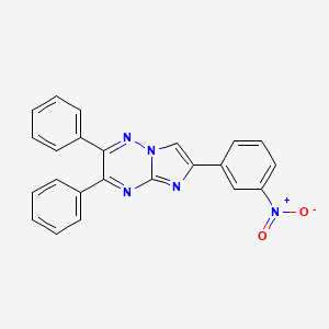 molecular formula C23H15N5O2 B6082837 6-(3-nitrophenyl)-2,3-diphenylimidazo[1,2-b][1,2,4]triazine 
