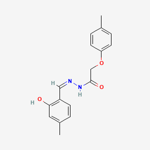 molecular formula C17H18N2O3 B6082873 N'-(2-hydroxy-4-methylbenzylidene)-2-(4-methylphenoxy)acetohydrazide 