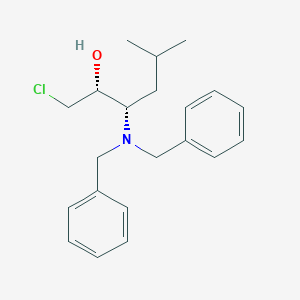 molecular formula C21H28ClNO B060829 (2R,3S)-1-Chloro-3-dibenzylamino-5-methylhexan-2-ol CAS No. 171815-92-2