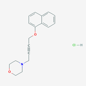 molecular formula C18H20ClNO2 B6082994 4-[4-(1-naphthyloxy)but-2-yn-1-yl]morpholine hydrochloride 