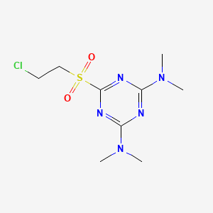 molecular formula C9H16ClN5O2S B6083028 6-[(2-chloroethyl)sulfonyl]-N,N,N',N'-tetramethyl-1,3,5-triazine-2,4-diamine 