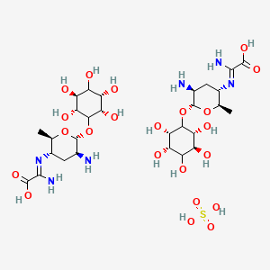 molecular formula C28H52N6O22S B608306 Kasugamycin sulfate CAS No. 78822-08-9