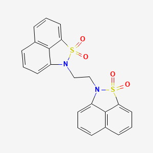 molecular formula C22H16N2O4S2 B6083077 2,2'-ethane-1,2-diylbis(2H-naphtho[1,8-cd]isothiazole) 1,1,1',1'-tetraoxide 