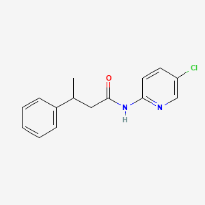 molecular formula C15H15ClN2O B6083096 N-(5-chloro-2-pyridinyl)-3-phenylbutanamide 