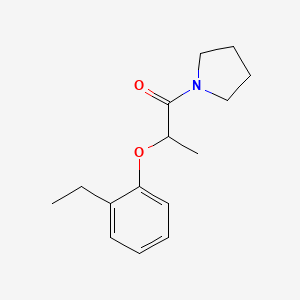 molecular formula C15H21NO2 B6083167 1-[2-(2-ethylphenoxy)propanoyl]pyrrolidine 