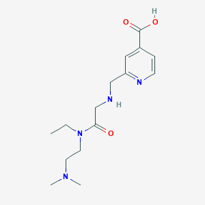 molecular formula C15H24N4O3 B608319 2-(((2-((2-(Dimethylamino)ethyl)(ethyl)amino)-2-oxoethyl)amino)methyl)isonicotinic acid CAS No. 1596348-16-1