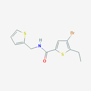 molecular formula C12H12BrNOS2 B6083244 4-bromo-5-ethyl-N-(2-thienylmethyl)-2-thiophenecarboxamide 
