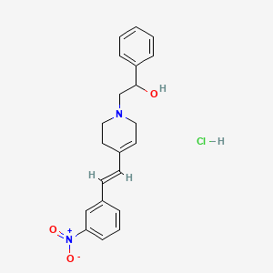 2-[4-[2-(3-nitrophenyl)vinyl]-3,6-dihydro-1(2H)-pyridinyl]-1-phenylethanol hydrochloride