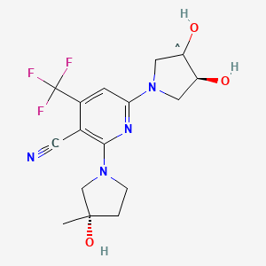 molecular formula C16H19F3N4O3 B608337 KHK-IN-2 CAS No. 2135304-43-5
