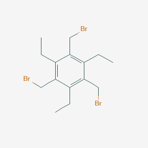 molecular formula C15H21Br3 B060834 1,3,5-Tris(bromomethyl)-2,4,6-triethylbenzene CAS No. 181058-08-2