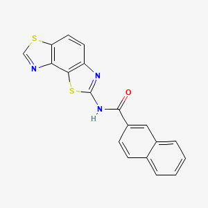 molecular formula C19H11N3OS2 B608346 N-Benzo[1,2-d CAS No. 1428729-56-9