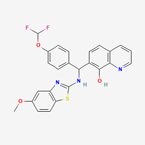 molecular formula C25H19F2N3O3S B608347 KIN1408 CAS No. 1903800-11-2