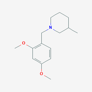 molecular formula C15H23NO2 B6083470 1-(2,4-dimethoxybenzyl)-3-methylpiperidine 