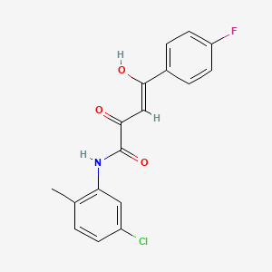 molecular formula C17H13ClFNO3 B608356 SEC 抑制剂 KL-2 CAS No. 900308-51-2