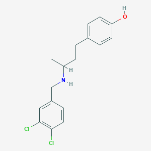 molecular formula C17H19Cl2NO B6083564 4-{3-[(3,4-dichlorobenzyl)amino]butyl}phenol 