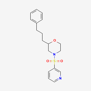 2-(3-phenylpropyl)-4-(3-pyridinylsulfonyl)morpholine