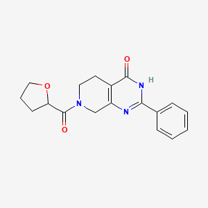 molecular formula C18H19N3O3 B6083632 2-phenyl-7-(tetrahydrofuran-2-ylcarbonyl)-5,6,7,8-tetrahydropyrido[3,4-d]pyrimidin-4(3H)-one 