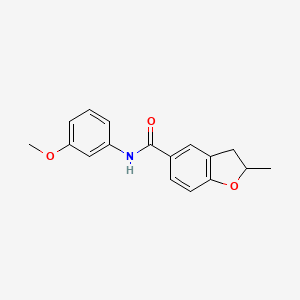 molecular formula C17H17NO3 B6083639 N-(3-methoxyphenyl)-2-methyl-2,3-dihydro-1-benzofuran-5-carboxamide 