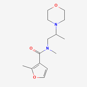molecular formula C14H22N2O3 B6083708 N,2-dimethyl-N-[2-(4-morpholinyl)propyl]-3-furamide trifluoroacetate 