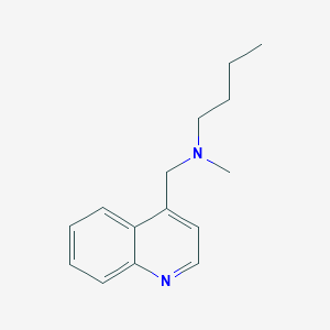 molecular formula C15H20N2 B6083716 N-methyl-N-(4-quinolinylmethyl)-1-butanamine 