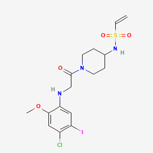 molecular formula C16H21ClIN3O4S B608373 K-Ras(G12C) 抑制剂 9 CAS No. 1469337-91-4