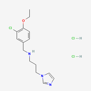 molecular formula C15H22Cl3N3O B6083732 N-(3-chloro-4-ethoxybenzyl)-3-(1H-imidazol-1-yl)propan-1-amine dihydrochloride 